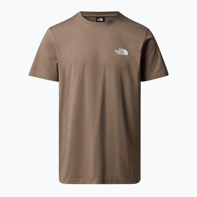 Мъжка тениска The North Face Simple Dome mocha brown 3