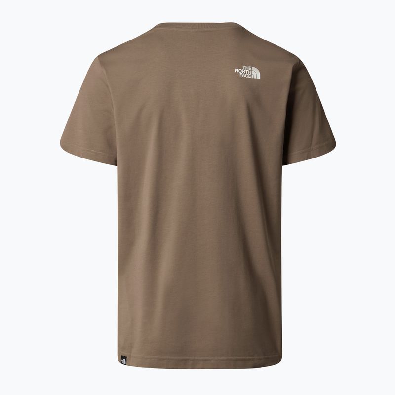 Мъжка тениска The North Face Simple Dome mocha brown 4