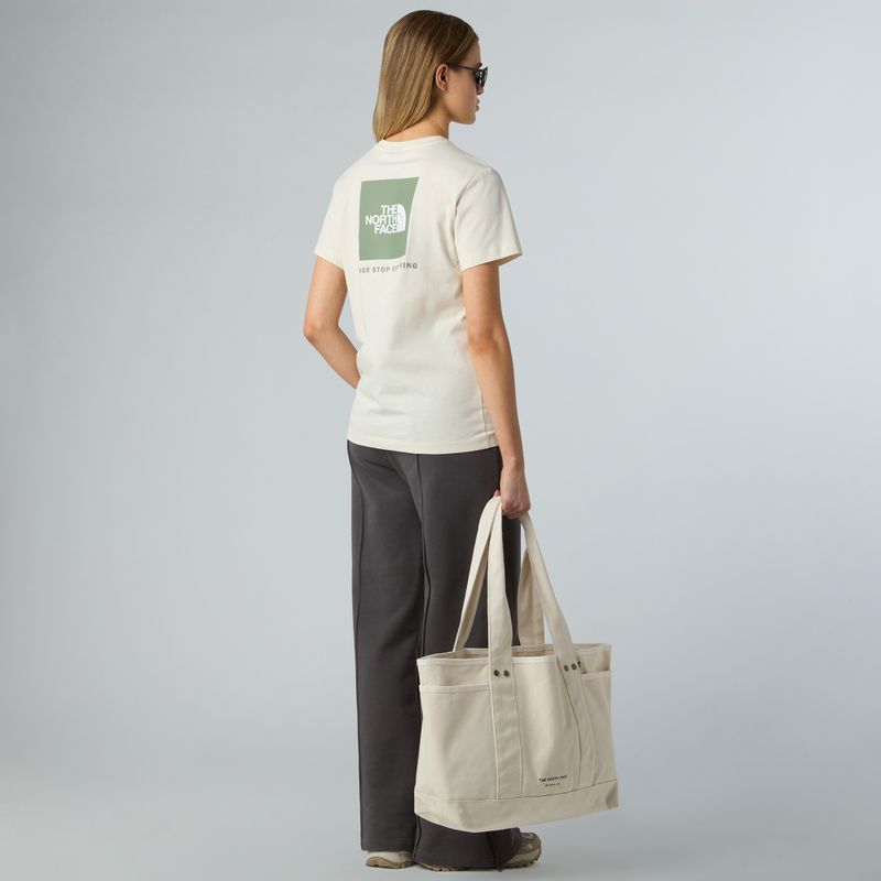 The North Face дамска тениска Box Nse Relaxed white dune/slate moss 2