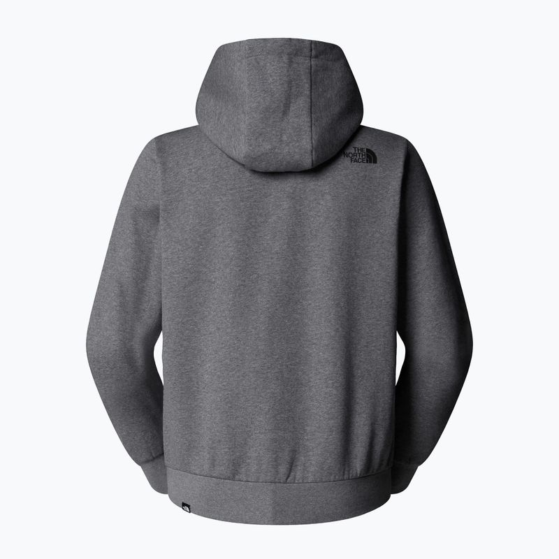 Мъжки суитшърт The North Face Easy Hoodie medium grey heather 5
