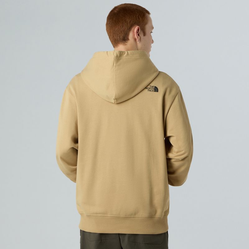 Мъжки суитшърт The North Face Mountain Logo Relaxed Hooded khaki stone 3