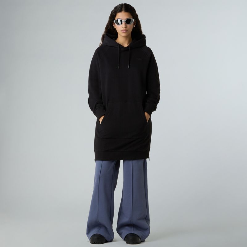 Рокля The North Face Relaxed с качулка в черно 2