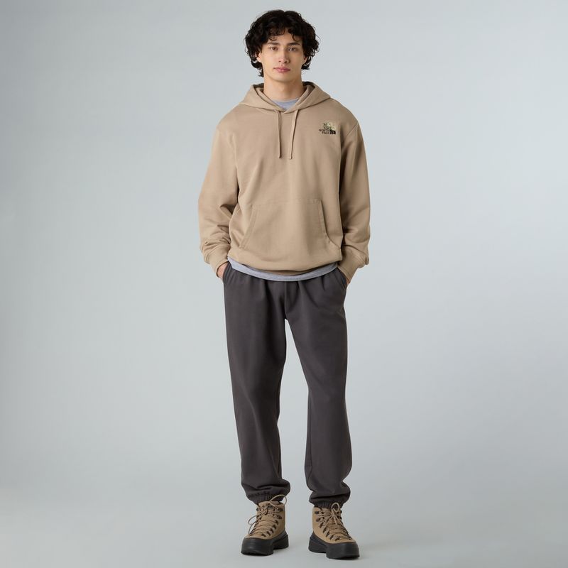 Мъжки суитшърт The North Face Flower Dome Relaxed Hooded GPH mushroom grey 2