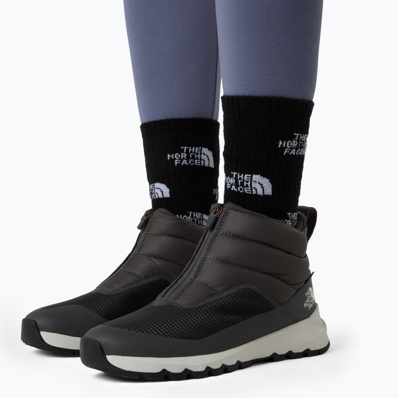 Дамски ботуши за сняг The North Face Thermoball Progressive Zip II Wp anthracite grey/white ash 13