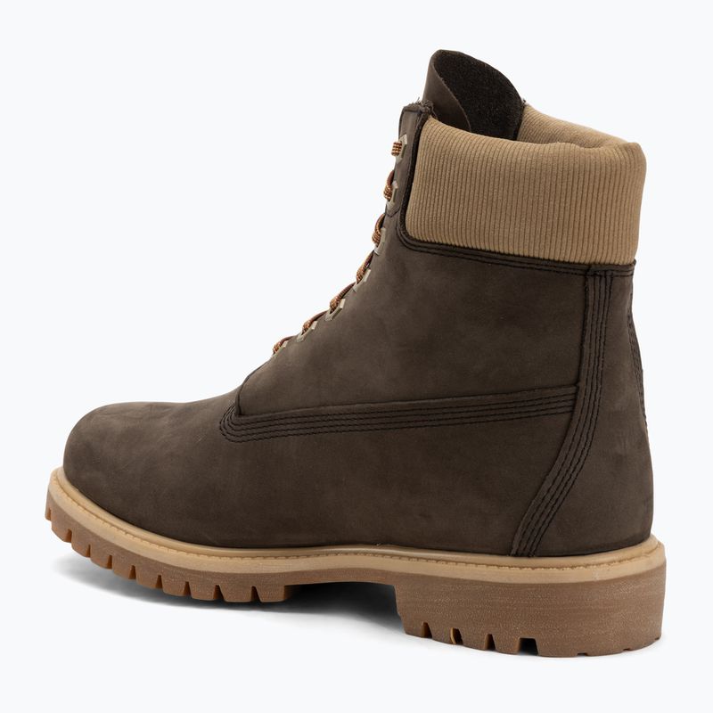 Мъжки обувки Timberland Premium 6 Inch Lace Up Waterproof dark brown nubuck/olive 3