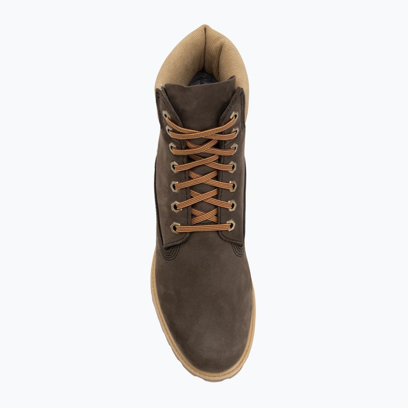 Мъжки обувки Timberland Premium 6 Inch Lace Up Waterproof dark brown nubuck/olive 5