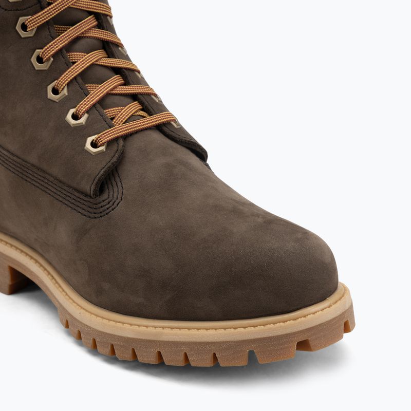 Мъжки обувки Timberland Premium 6 Inch Lace Up Waterproof dark brown nubuck/olive 7