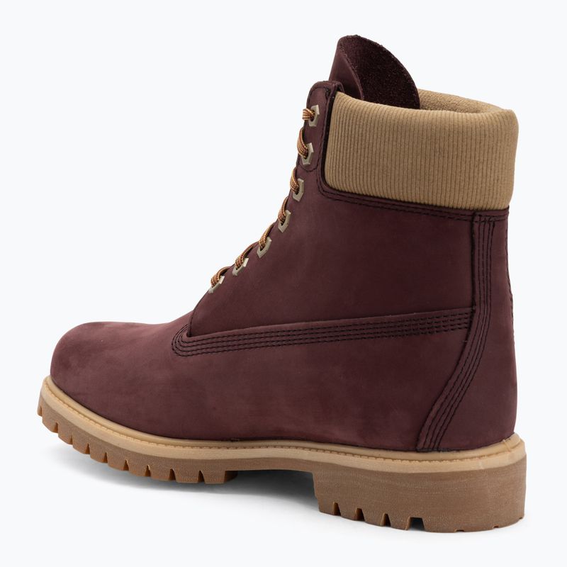 Мъжки обувки Timberland Premium 6 Inch Lace Up Waterproof burgundy olive 3