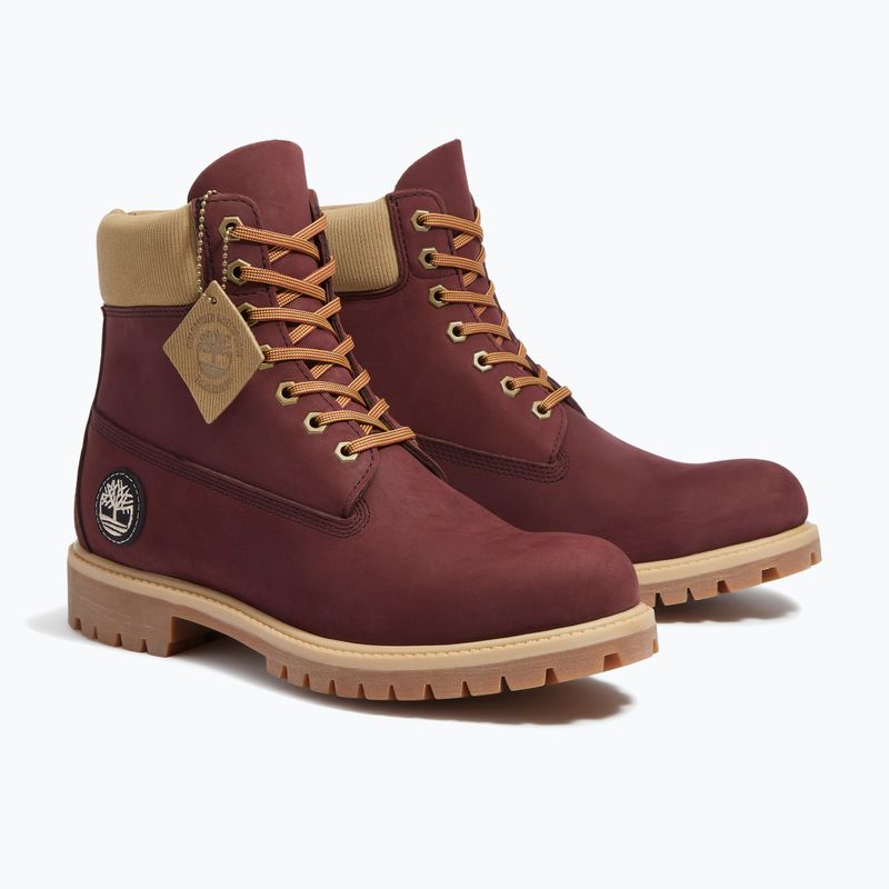 Мъжки обувки Timberland Premium 6 Inch Lace Up Waterproof burgundy olive 3