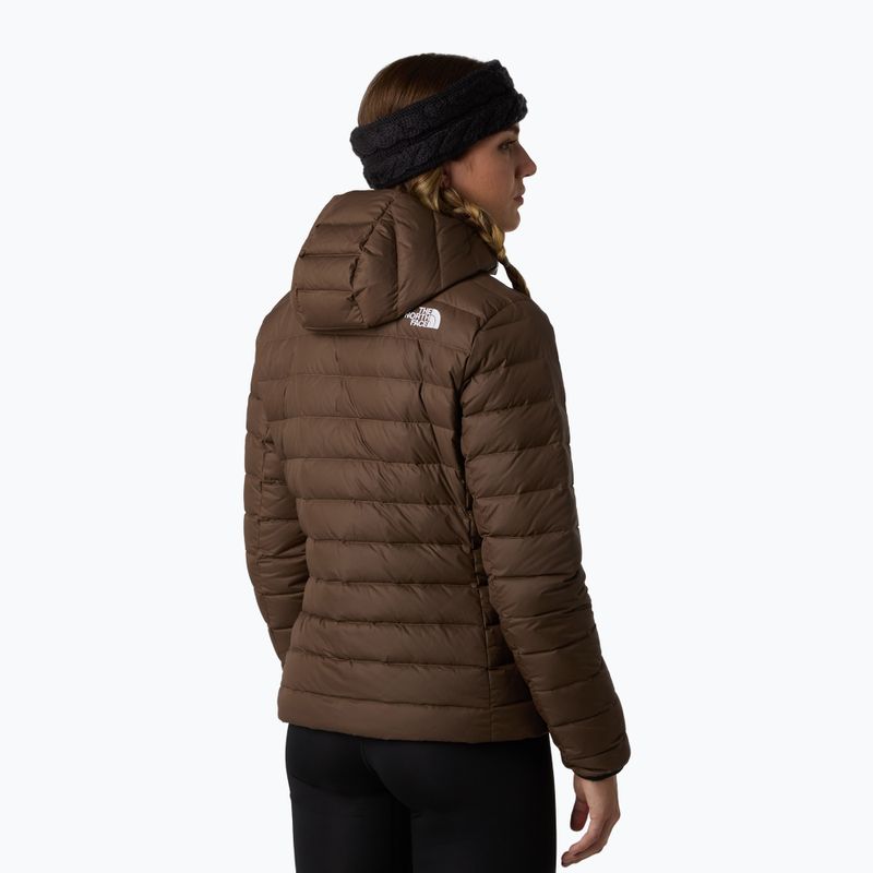 Дамско пухено яке The North Face Down Hooded smokey brown 3