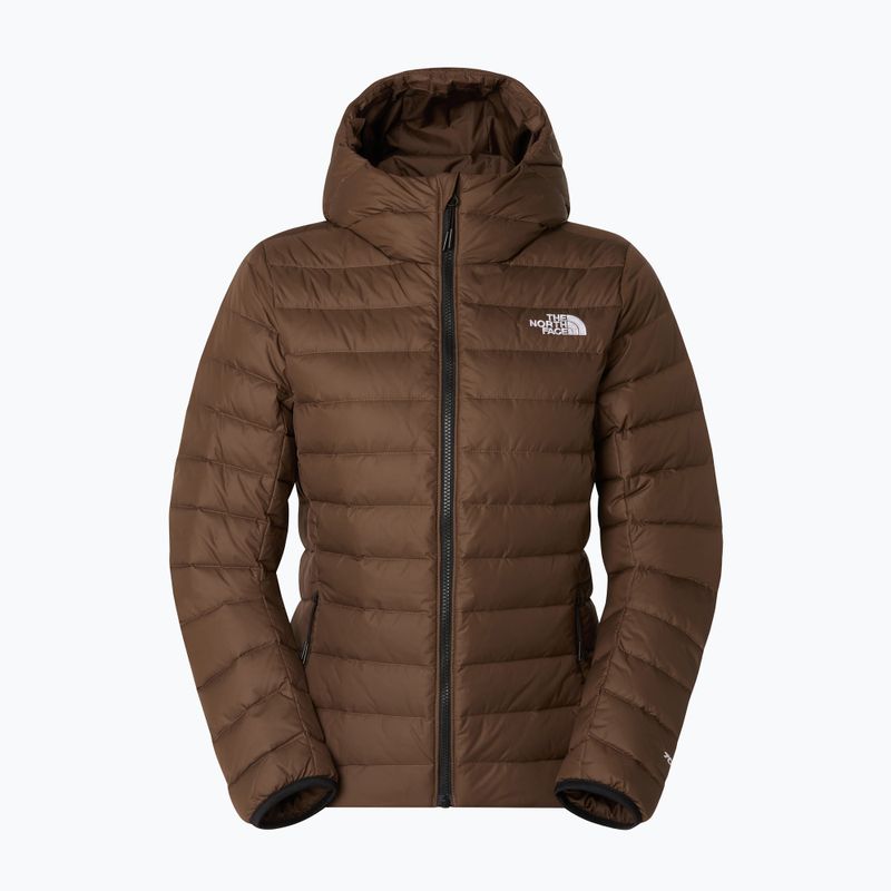 Дамско пухено яке The North Face Down Hooded smokey brown 5