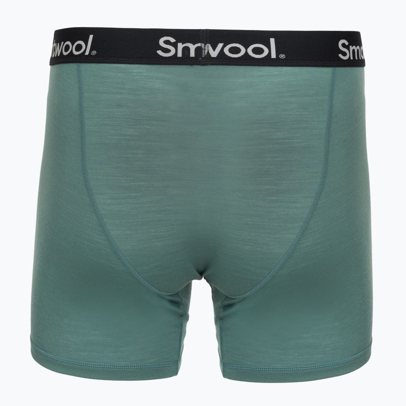 Мъжки термоактивни боксерки Smartwool Everyday Merino Boxer Brief Boxed black dusty teal 2