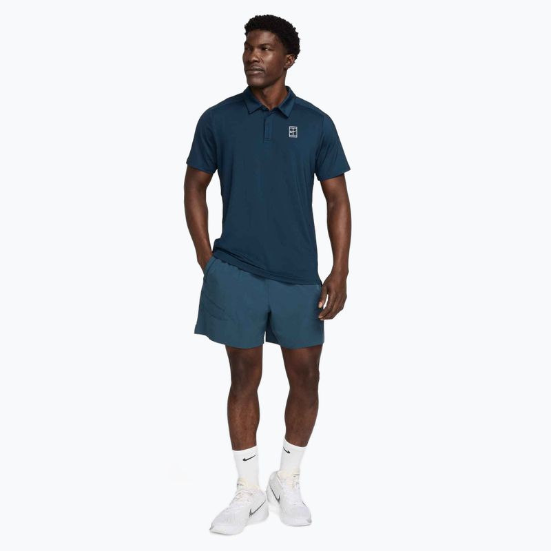 Мъжка тениска за тенис Nike Court Dri-Fit Advantage armory navy / white / white 2