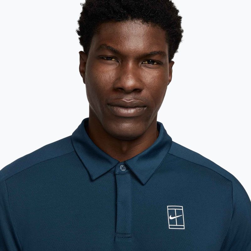 Мъжка тениска за тенис Nike Court Dri-Fit Advantage armory navy / white / white 4
