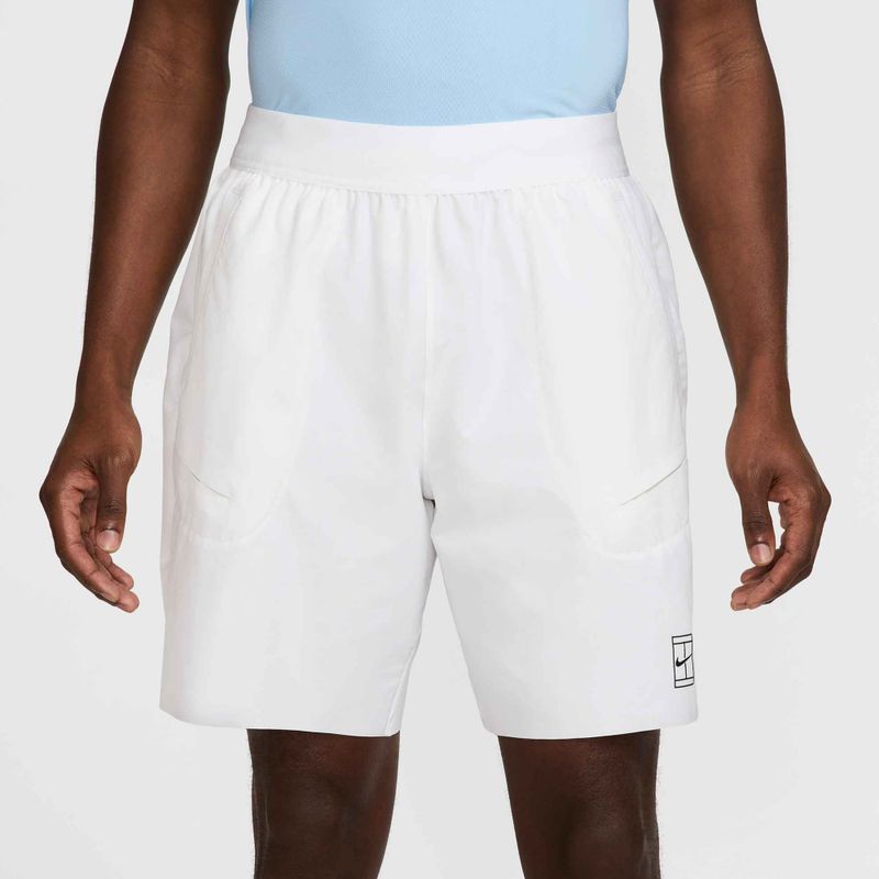 Мъжки тенис шорти Nike Court Dri-Fit Advantage 8" white/black 3