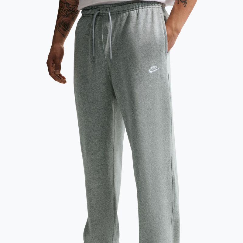 Мъжки панталони за бягане Nike Club dark grey heather/light smoke grey/white 5