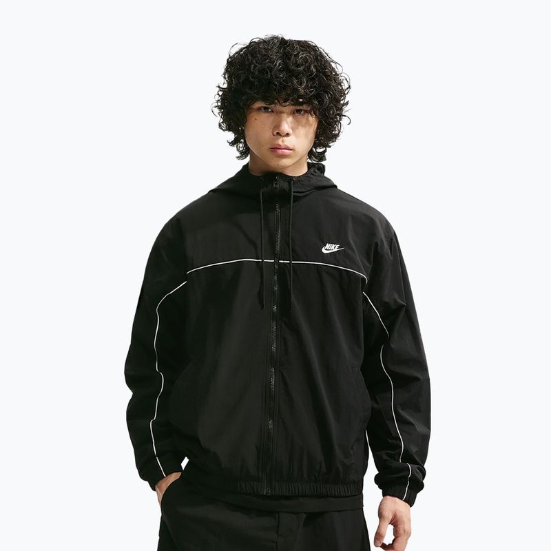 Мъжко яке Nike Club Black/White/White