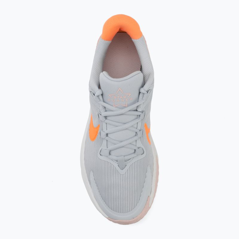 Детски обувки за бягане Nike Star Runner 4 pure platinum/echo pink/peach cream 5