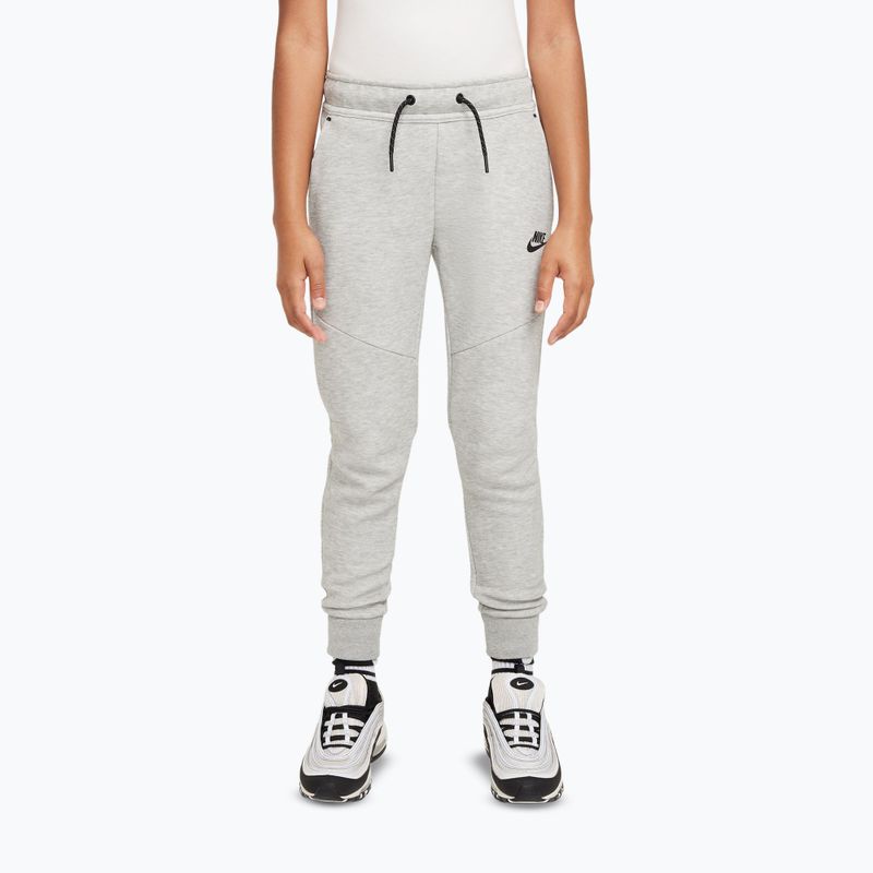 Детски панталони Nike Sportswear Tech Fleece dark grey heather/black/black