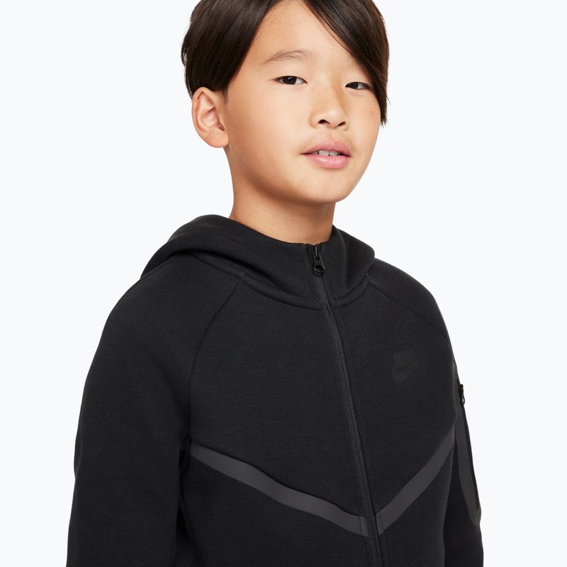 Детски суитшърт Nike Sportswear Tech Fleece Full Zip black/black/black 4