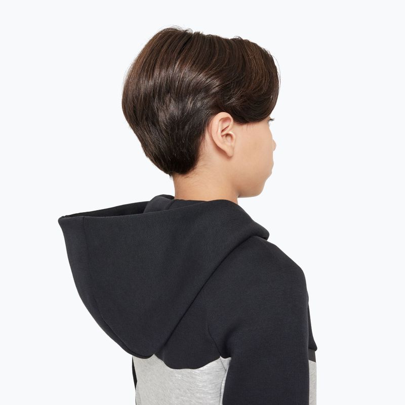 Детски суитшърт Nike Sportswear Tech Fleece Full Zip dark grey heather/black/black/black 5