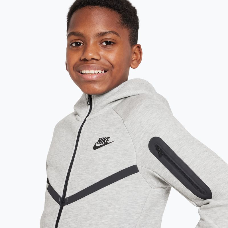 Детски суитшърт Nike Sportswear Tech Fleece dark grey heather/black/black 4