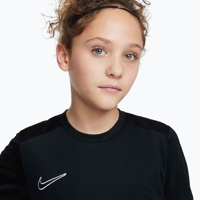 Детска футболна тениска Nike Academy Dri-Fit Jr black/black/white/white 3