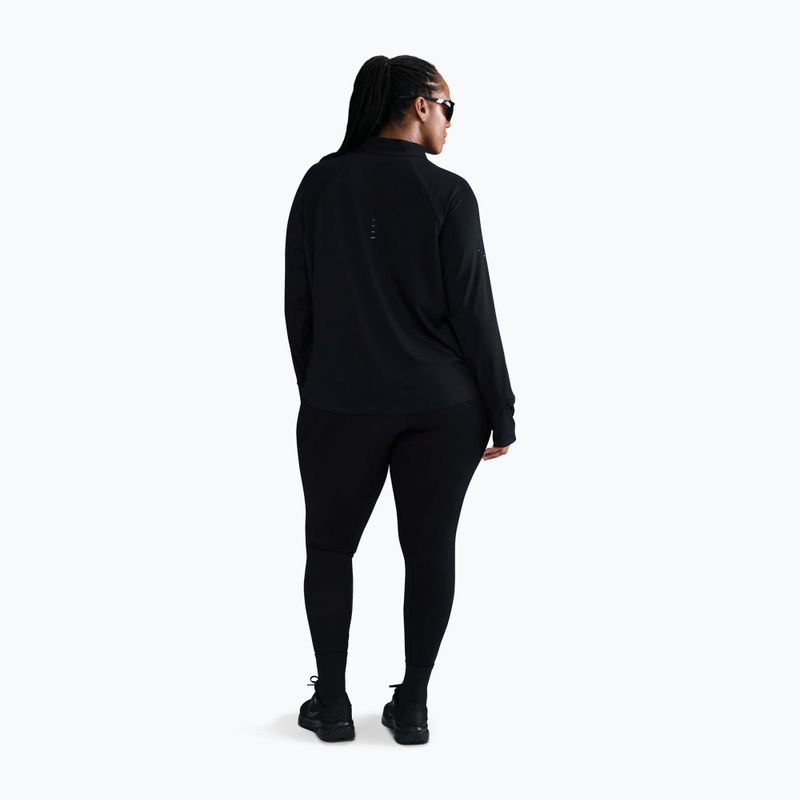 Дамска блуза с дълъг ръкав за бягане Nike Swift Dri-FIT UV 1/4-Zip Plus Size black 2