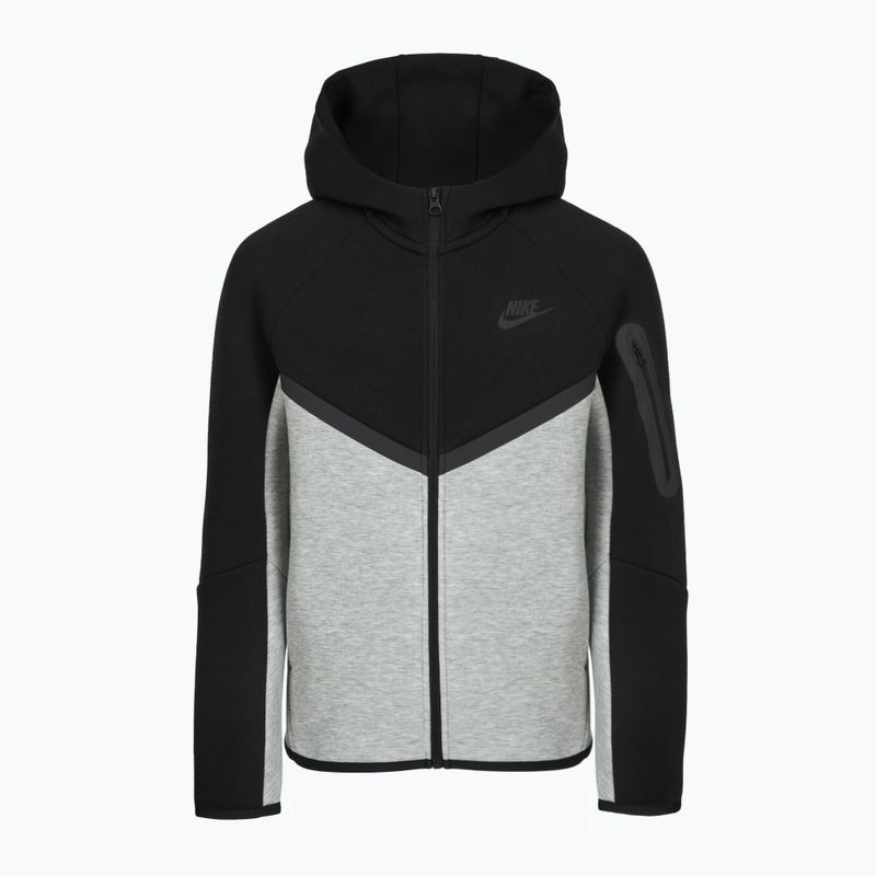 Детски суитшърт Nike Sportswear Tech Fleece Full Zip dark grey heather/black/black/black 9