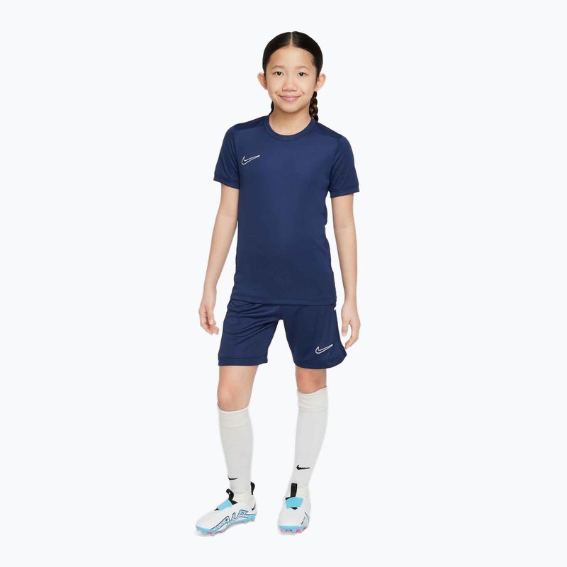 Детска футболна тениска Nike Academy Dri-Fit Jr midnight navy/midnight navy/white/white 2