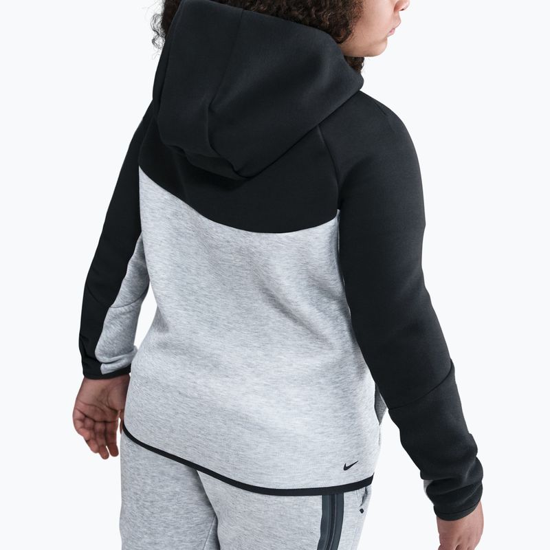 Детски суитшърт Nike Sportswear tech fleece full-zip dark grey heather/black/black/black 5