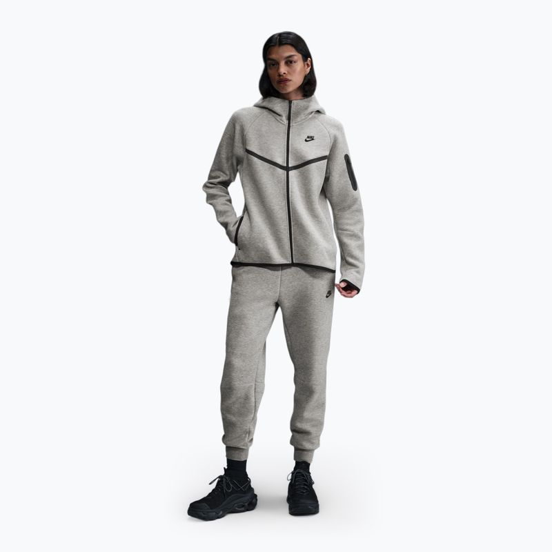 Дамски суитшърт Nike Sportswear Tech Fleece Windrunner dark grey melange/black 2