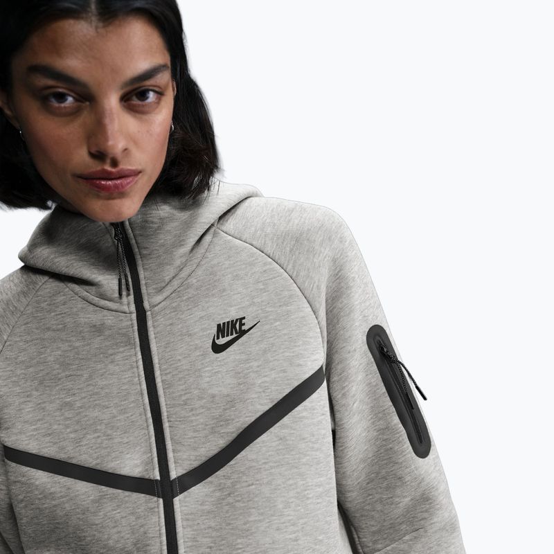 Дамски суитшърт Nike Sportswear Tech Fleece Windrunner dark grey melange/black 5