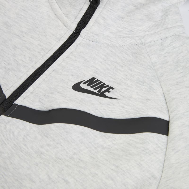 Детски суитшърт Nike Sportswear Tech Fleece light grey/heather/black/black 3