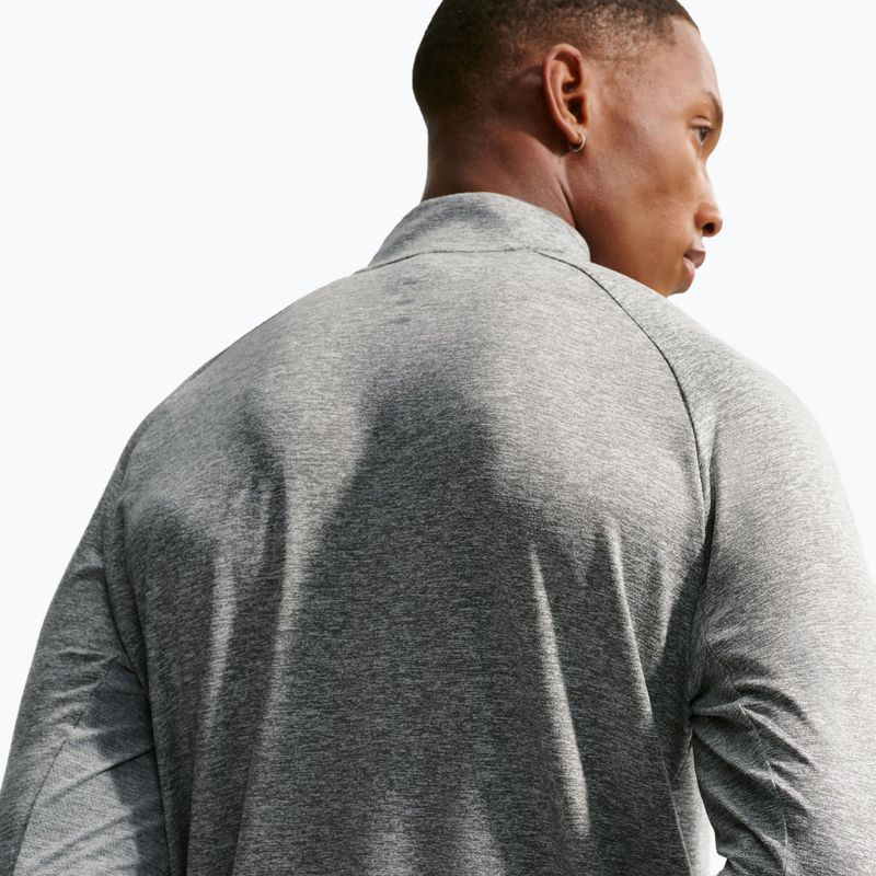 Мъжки суитшърт за бягане Nike Stride 1/4 Zip Dri-Fit smoke grey/heather 6