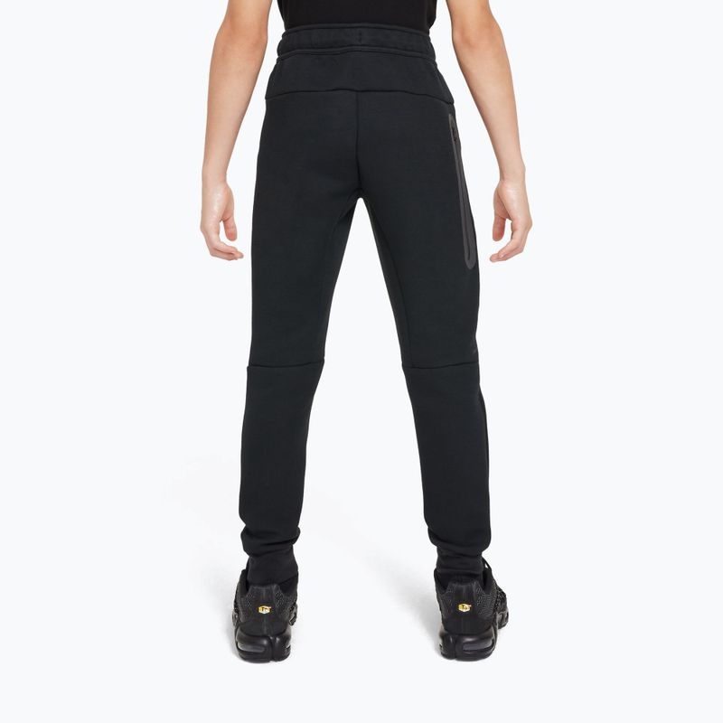 Детски панталони Nike Sportswear Tech Fleece black/dark grey heather/black/black 2