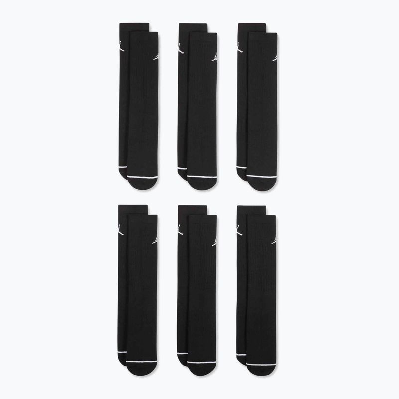 Чорапи Jordan Everyday Cushioned Crew 6 pairs black/white