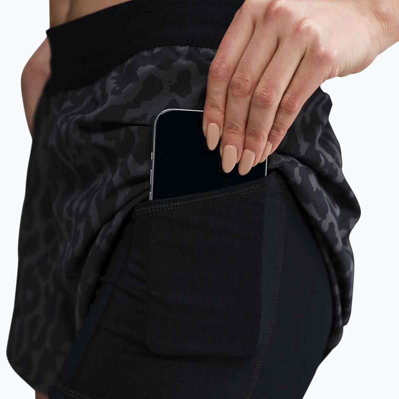 Дамски шорти за бягане Nike Swift Dri-Fit Mid-Rise 2in1 black / black 5