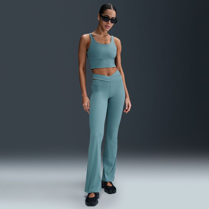 Спортен сутиен Nike Zenvy Rib Light Support Training Bra smokey blue/white 4