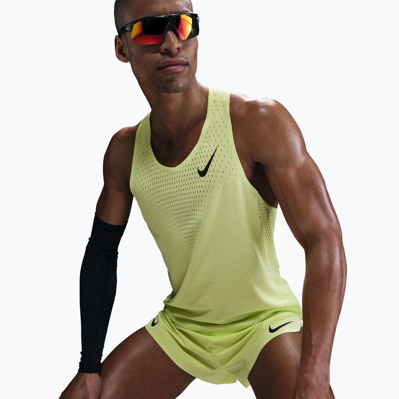Мъжка тениска за бягане Nike AeroSwift Dri-Fit ADV light lemon twist/black 6