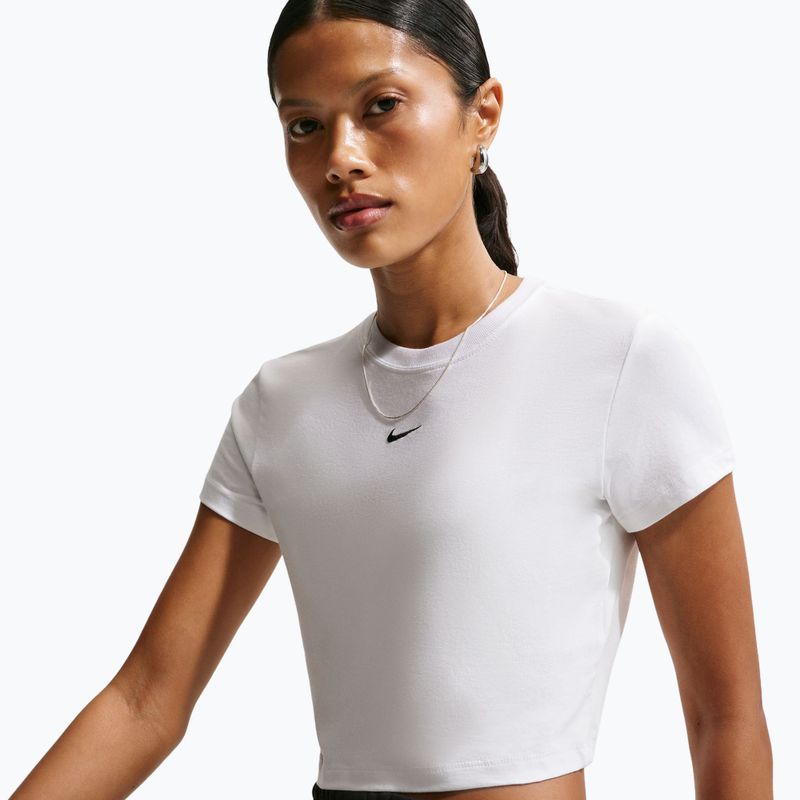 Дамска тениска Nike Sportswear Chill Knit white/black 4