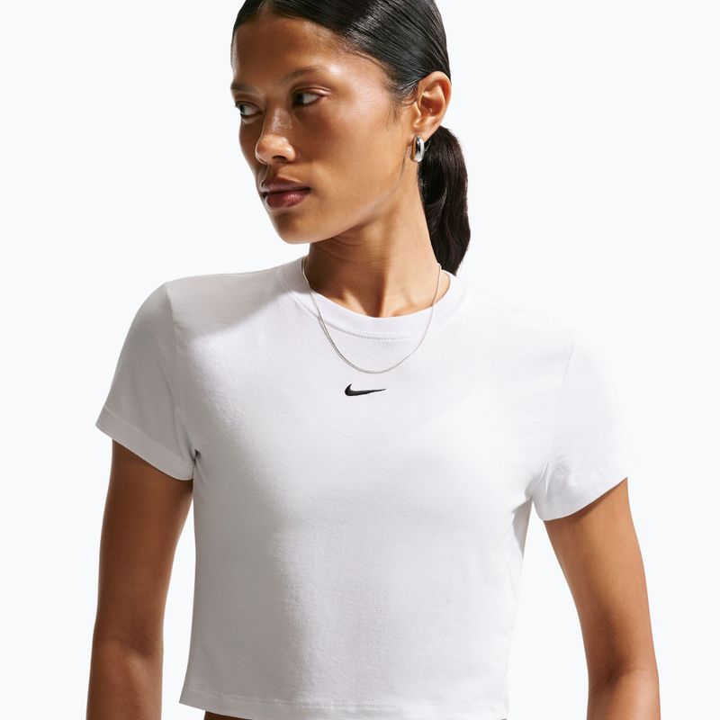 Дамска тениска Nike Sportswear Chill Knit white/black 5