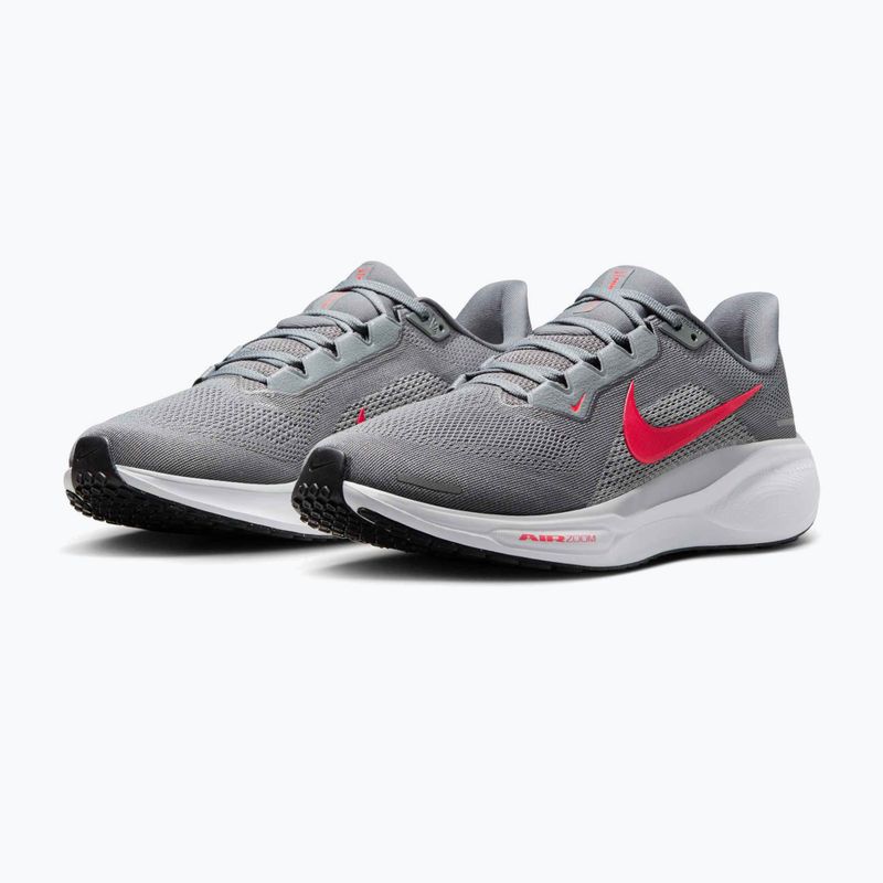 Мъжки обувки за бягане Nike Pegasus 41 cool grey/wolf grey/pure platinum/bright crimson 10