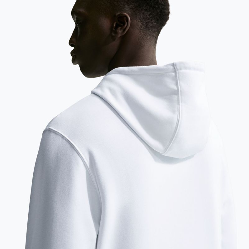 Мъжки суитшърт Nike Club Pullover Hoodie white/white/black 5