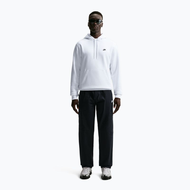 Мъжки суитшърт Nike Club Pullover Hoodie white/white/black 6