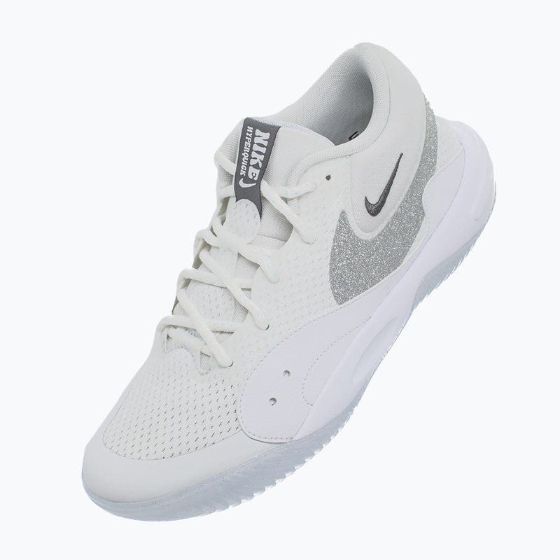 Дамски обувки за волейбол Nike Hyperquick Court Flight SE smmit white/metalic silver/pure platinum 14