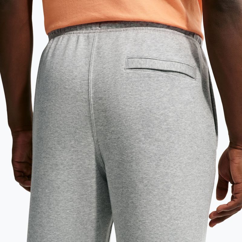 Мъжки панталони за бягане Nike Club Cuffed Brushed dark grey heather/light smoke grey/white 5
