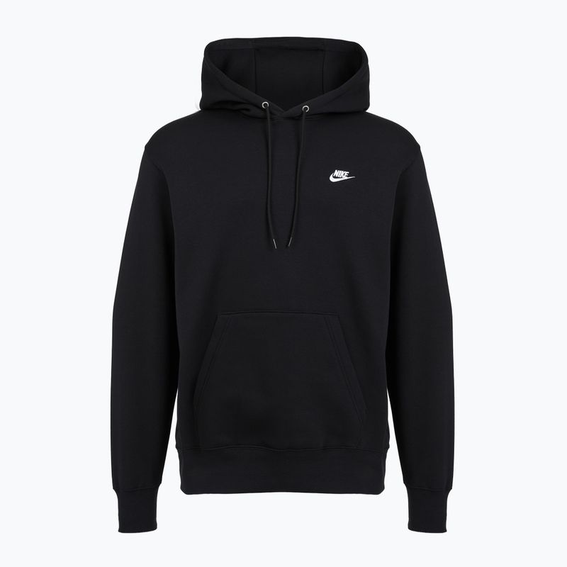 Мъжки суитшърт Nike Club Pullover Hoodie black/black/white 6