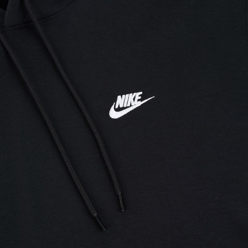Мъжки суитшърт Nike Club Pullover Hoodie black/black/white 8