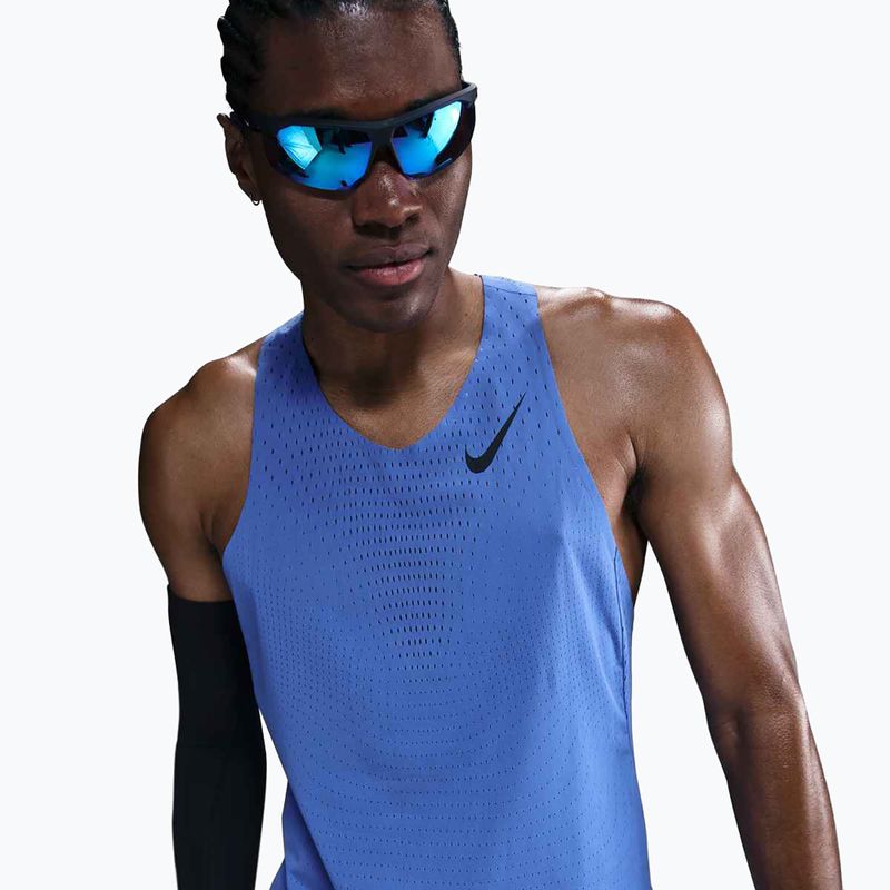 Мъжка тениска за бягане Nike AeroSwift Dri-Fit ADV comet blue / black 4